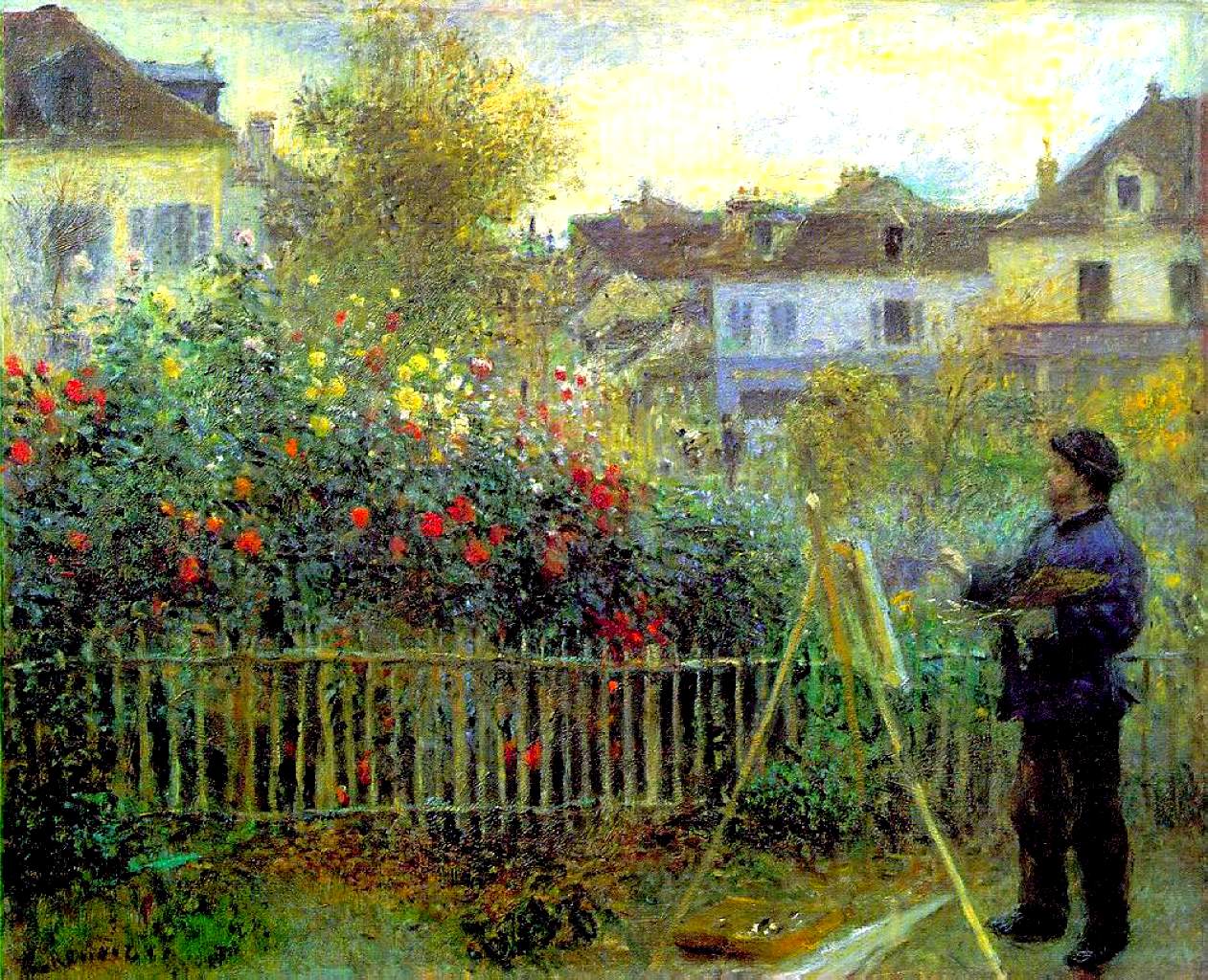 Monet painting in his garden at Argenteuil 1873